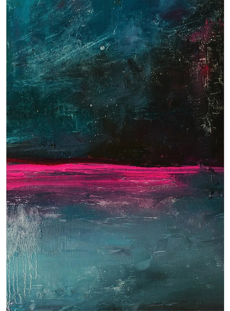 Plátno maľba Ekspression Pink I