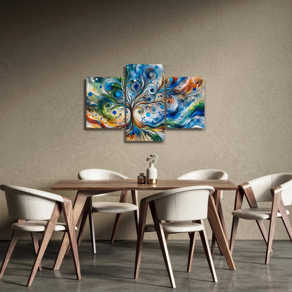 Obraz – Farebný energetický strom (90x60 cm)