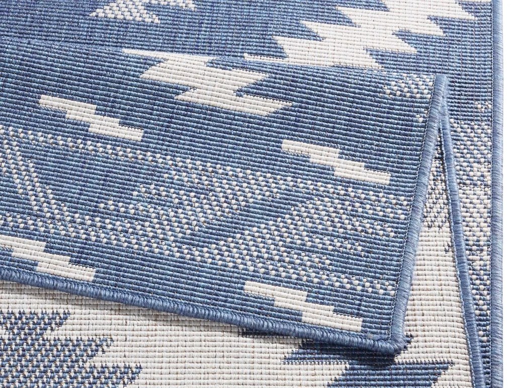 NORTHRUGS - Hanse Home koberce Kusový koberec Twin Supreme 103430 Malibu blue creme – na von aj na doma - 120x170 cm