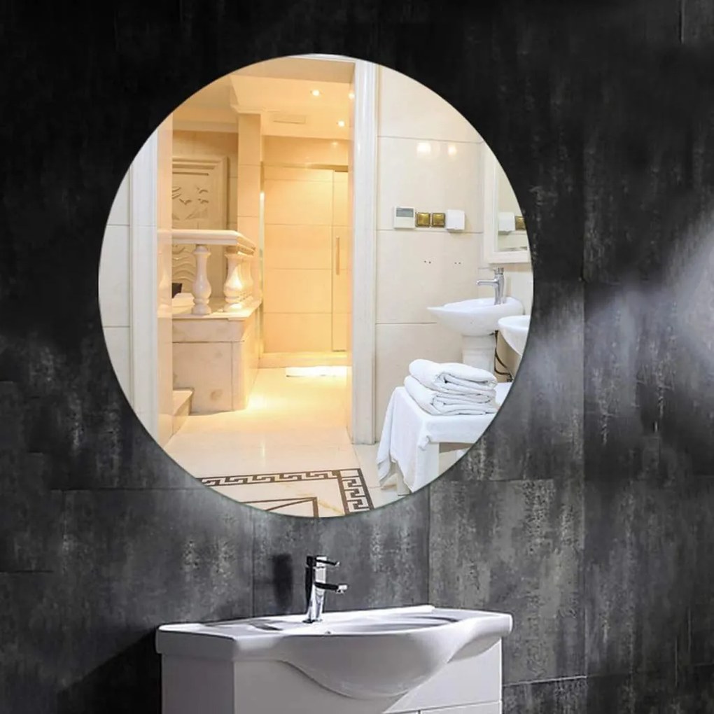 Tutumi, okrúhle zrkadlo bez rámu 50cm MR050, HOM-03697