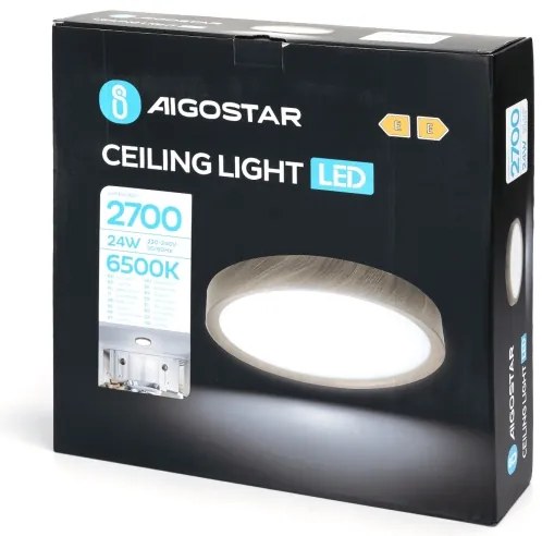 Aigostar - LED Stropné svietidlo LED/24W/230V 6500K pr. 38,3 cm