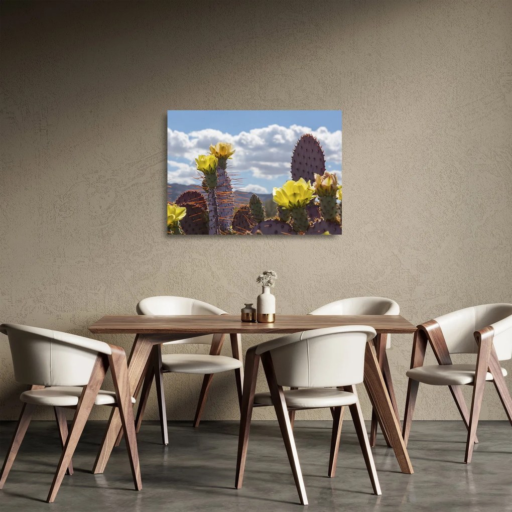 Sklenený obraz opuncie (70x50 cm)