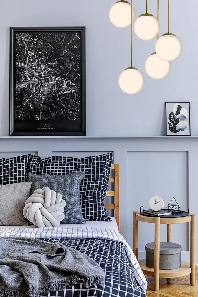 Toolight Toolight, stropné svietidlo 5xE27, APP1818-5CPR, zlatá, OSW-00668