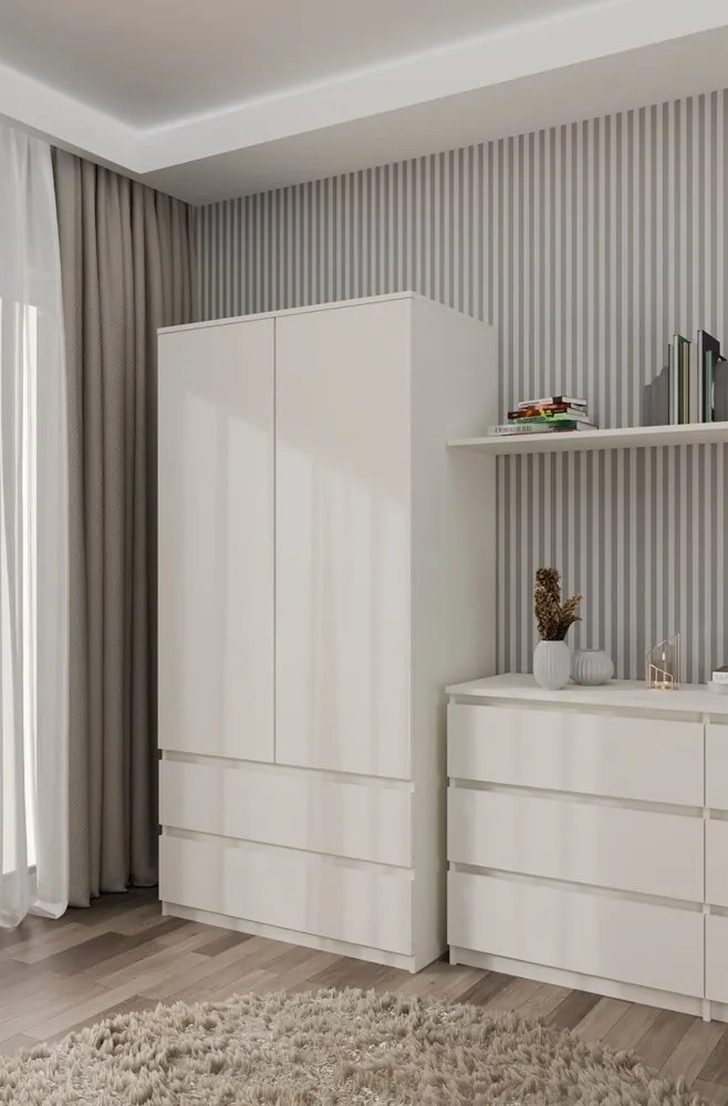 Šatníková skriňa MALWA I 90 cm kašmír