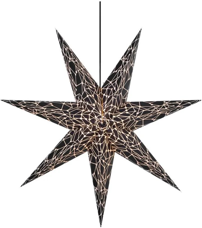 Markslöjd 704877 - Vianočná dekorácia KARLA 1xE14/25W/230V čierna 75 cm