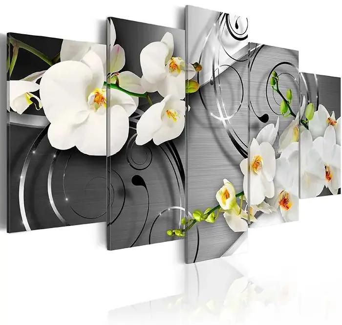 Obraz - Milky orchids Veľkosť: 200x100, Verzia: Premium Print