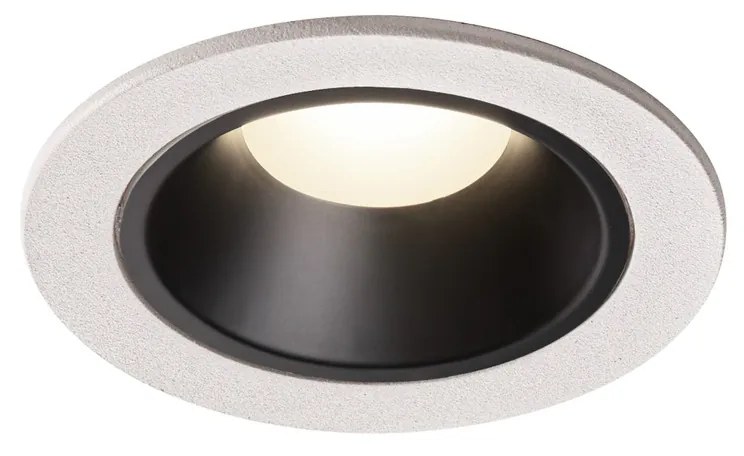 Stropné svietidlo SLV NUMINOS® DL S vnitřní LED zápustné stropné svietidlo biela/čierna 4000 K 40° včetně listových pružin 1003832