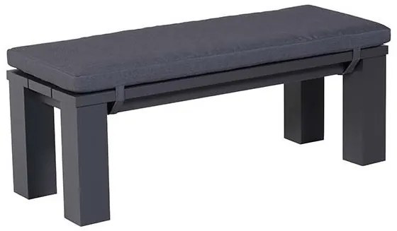 Záhradná hliníková lavička RUBY antracitová