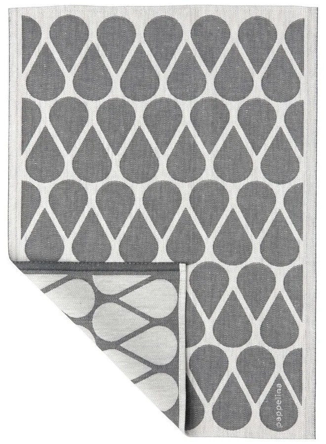 Utierka s prímesou ľanu 46x66 cm Otis Charcoal – Pappelina