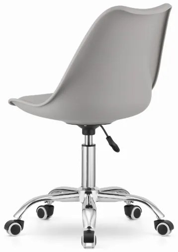 Otočná stolička ALBA – Sivá, moderný dizajn a komfort