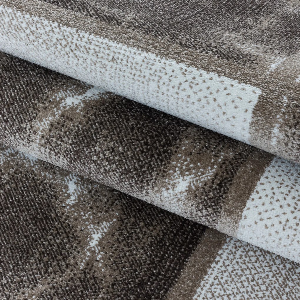 Ayyildiz, Kusový koberec Ottawa 4201 brown, 80x250, hnedá, chodba / predsieň