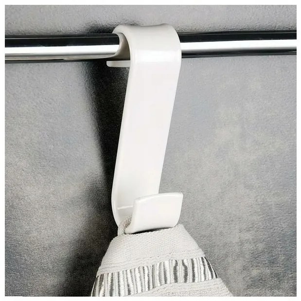 Goodhome Háčik na radiátor, biely, plast LUPI