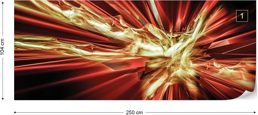Fototapeta GLIX - Energy Blast 3D + lepidlo ZADARMO Vliesová tapeta  - 250x104 cm