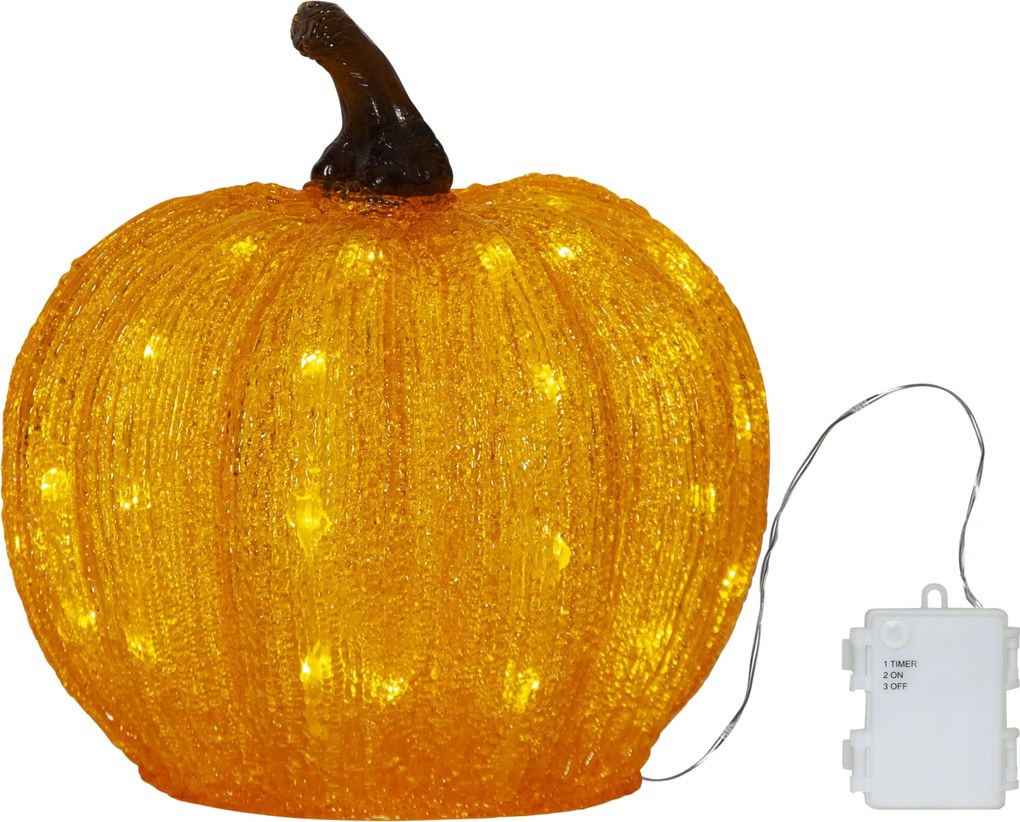 STAR TRADING Vonkajšie LED osvetlenie Harvy Pumpkin 28 cm