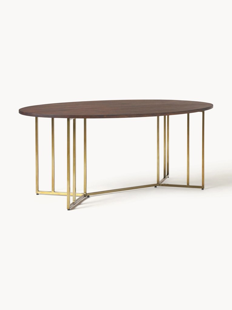 Oválny jedálenský stôl z mangového dreva Luca, rôzne veľkosti