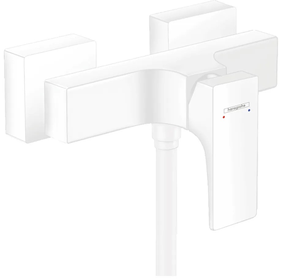 Hansgrohe Metropol, páková sprchová batéria, biela matná, HAN-32560700
