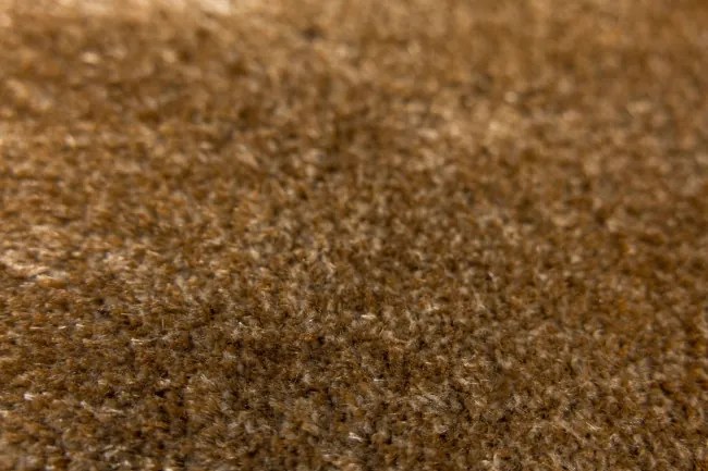 Kúpeľňový koberček Malmo hnedý, kruh