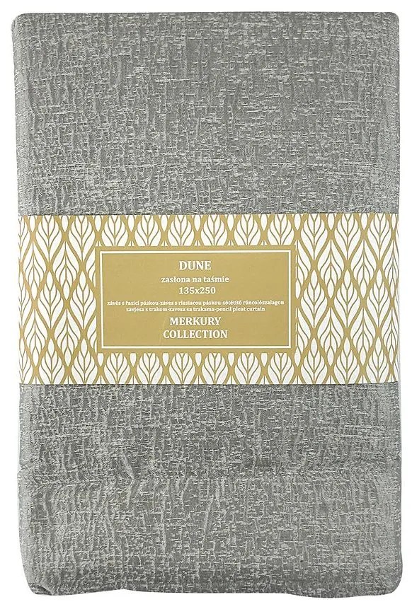 Záves na páske Done 135x250 šedá Merkury Home