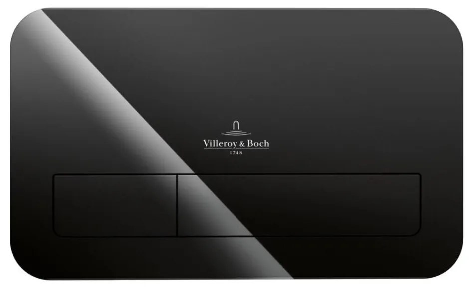 Villeroy & Boch 922400RB - Splachovacie tlačidlo VICONNECT, lesklá čierna