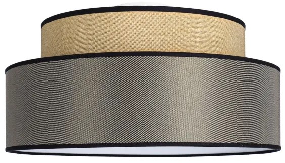 Stropné svietidlo GRACE 1xE27/60W/230V pr. 40 cm béžová/hnedá