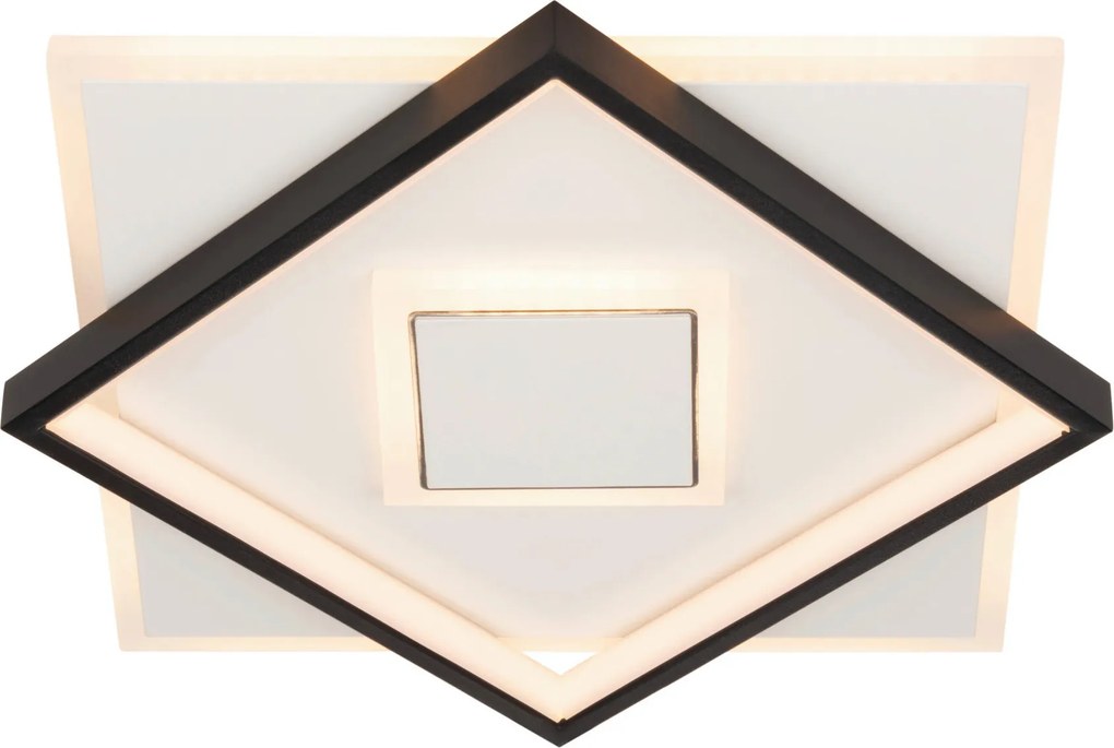 XXXLutz STROPNÉ LED SVIETIDLO, 35/35/6 cm Novel - Interiérové svietidlá - 003765002301