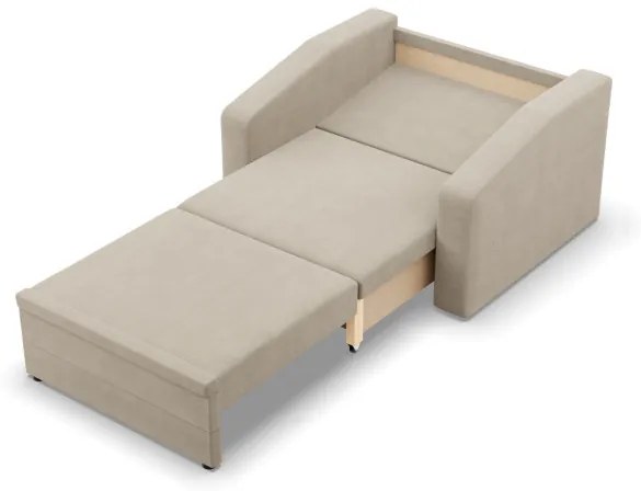 Kreslo ORBIT rozkladacie, béžové