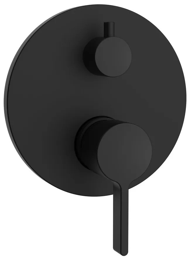 Sapho Sapho, ICONIC podomietková sprchová batéria, 2 výstupy, čierna matná, AF042B