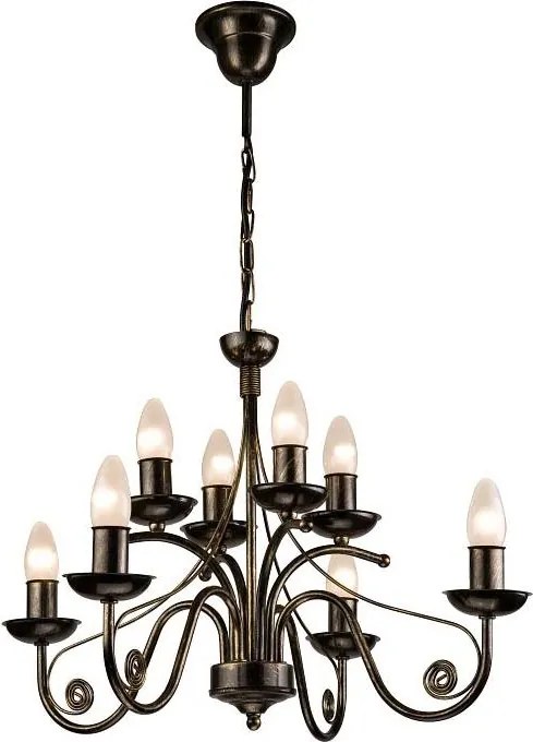 Luster na reťazi DONATO 8xE14/40W/230V