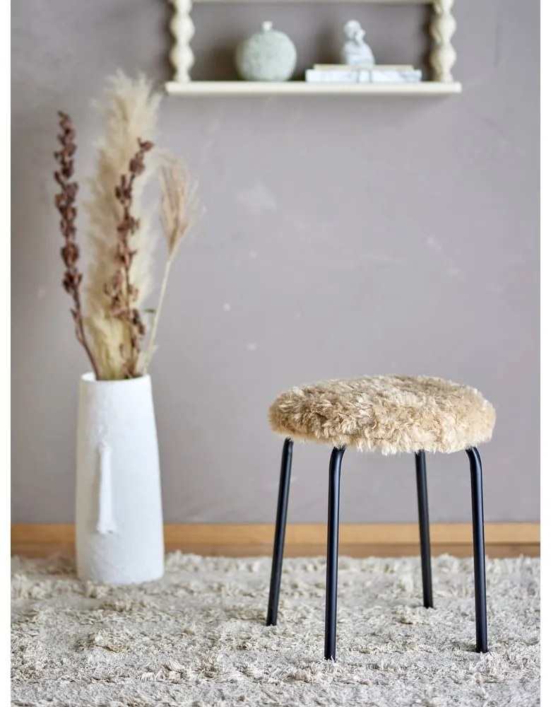 Béžová kovová stohovateľná stolička Linard – Bloomingville