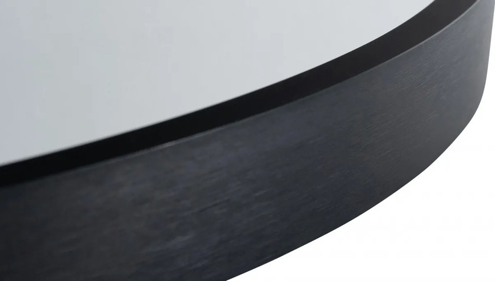 Nástenné zrkadlo Elsie M 323823 - 45x45 cm - Čierna