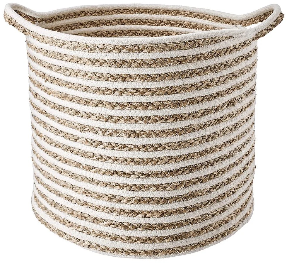 COTTON BRAID Úložný kôš pruhovaný velký