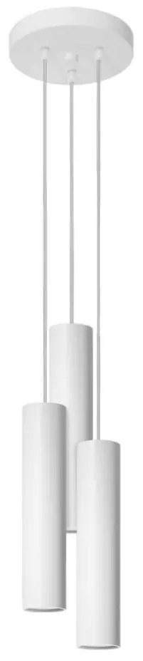 Sollux SL.1078 - Luster na lanku LAGOS 3xGU10/10W/230V biela