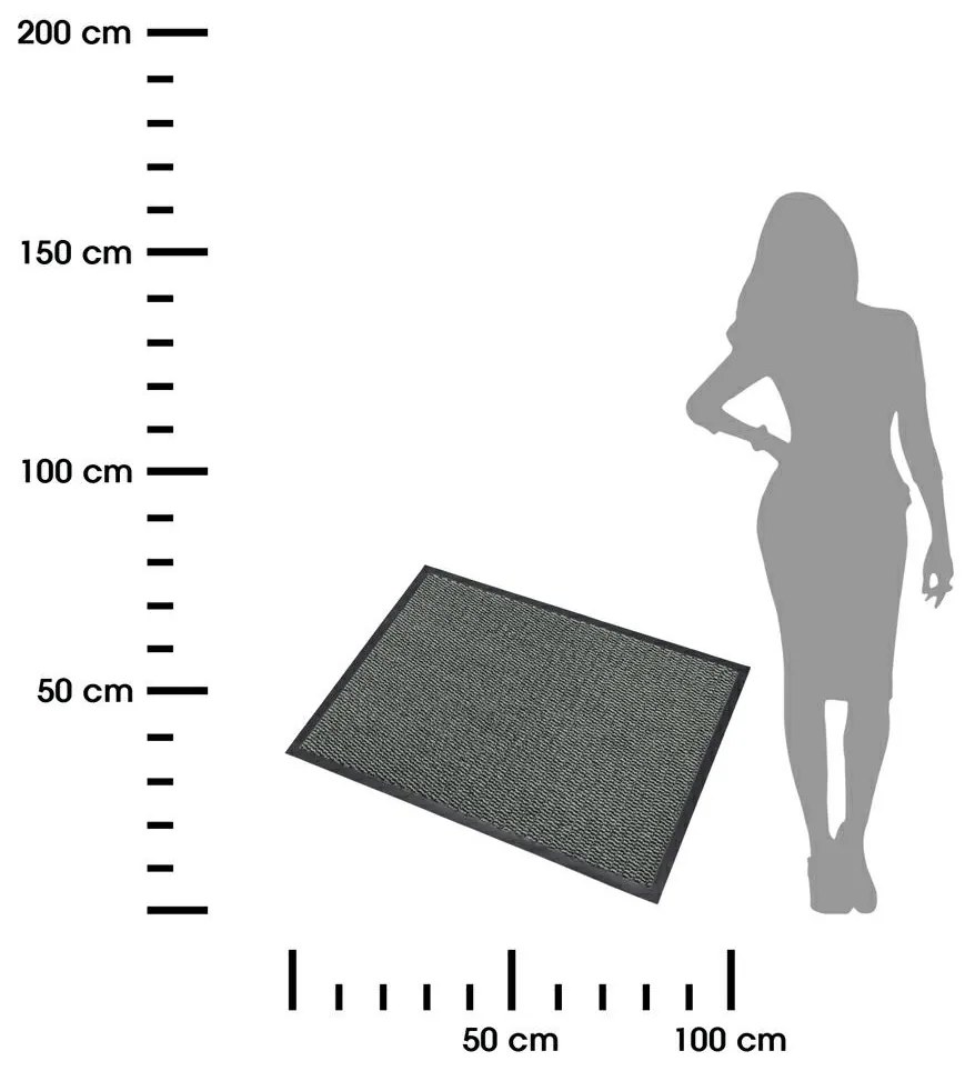 Vonkajšia rohožka Terri 3, 80x60 cm