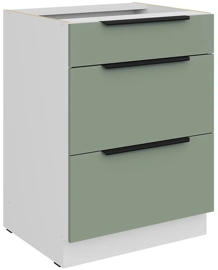 Kuchynská skrinka Aria-Sa/Wh Anti Fingerprint 60d 3s Bb