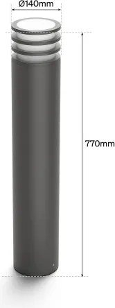 Philips - LED RGB stmievateľná vonkajšia lampa Hue LUCCA 1xE27/8,1W/230V IP44