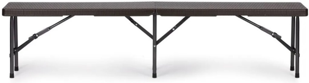 Bestent Cateringová súprava stôl + 2 lavičky 180cm Brown Rattan
