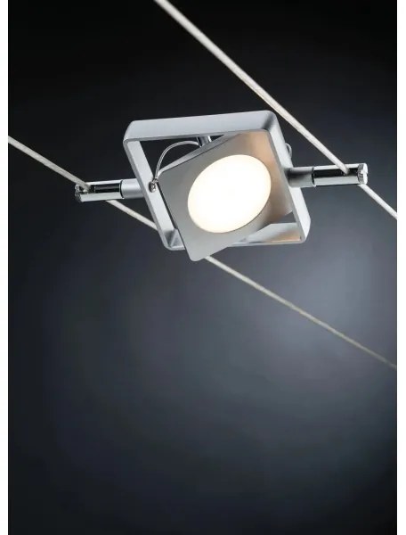 Paulmann 94107 - SADA 4xLED/4,3W Bodové svietidlo pre lanový systém MAC 230V