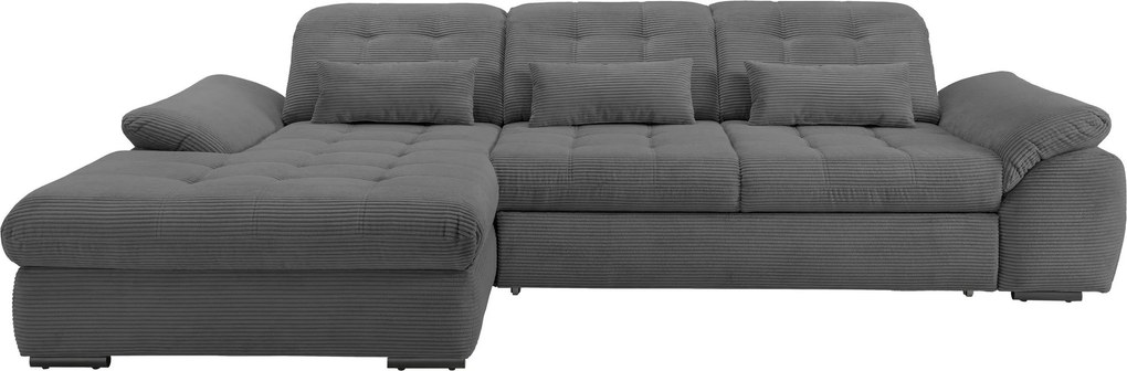 XXXLutz ROHOVÁ SEDAČKA, textil, sivá Livetastic - Sedačky - 002310018814