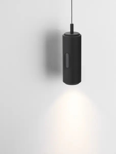 LED stmievateľný čierny moderný luster Holm