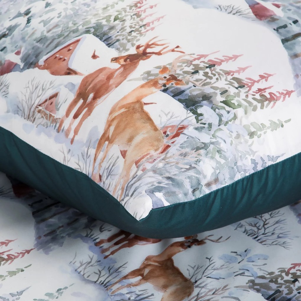 VIANOČNÉ OBLIEČKY Z MIKROVLÁKNA FAIRYLAND 200X220 CM, 2 KS 70X80 CM VZOROVANÉ