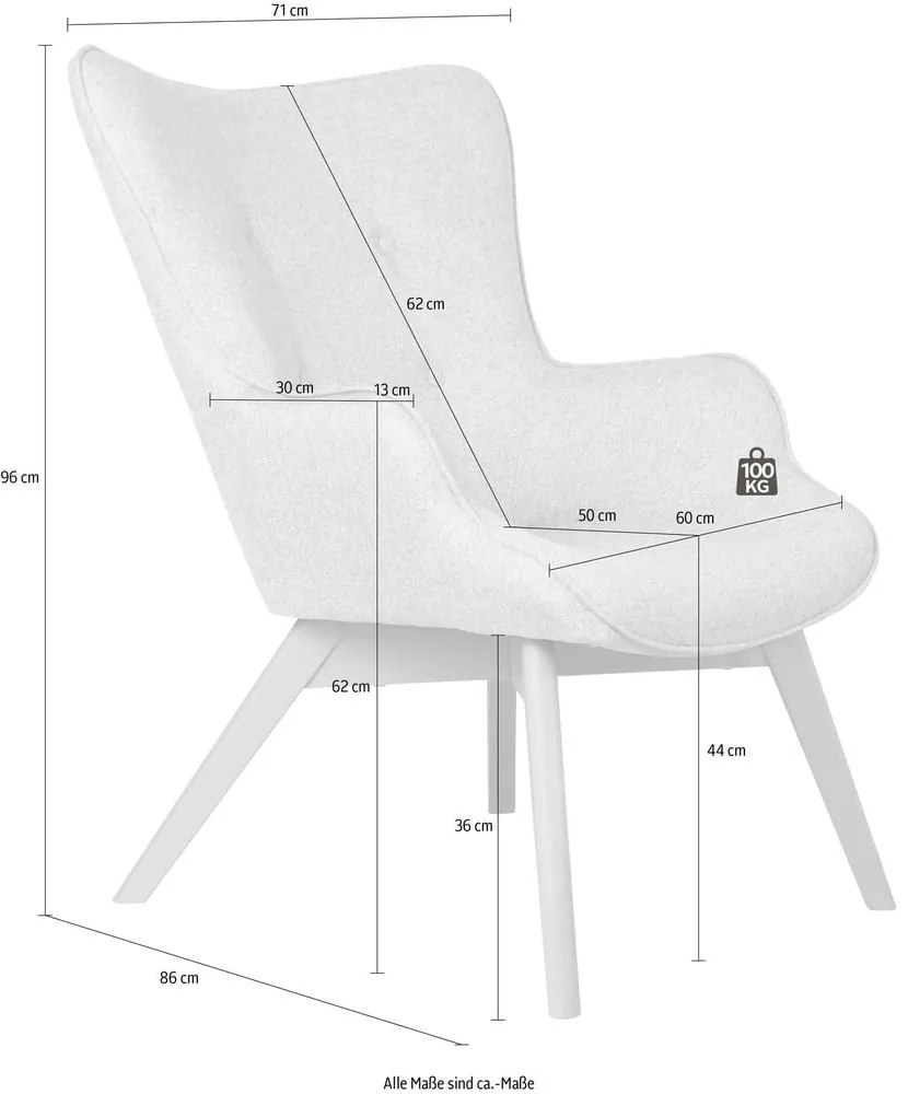 Svetloružové kreslo Niko – Ropez