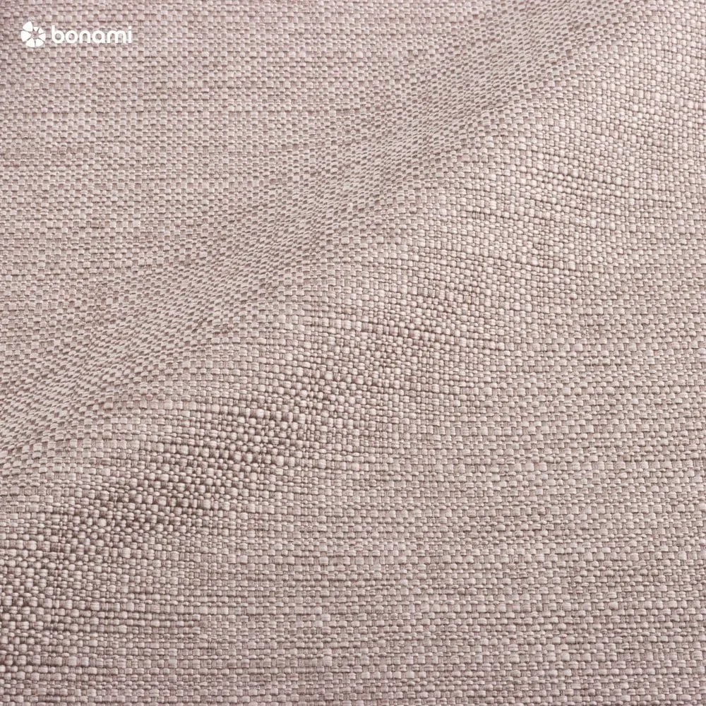 Béžová čalúnená dvojlôžková posteľ s matracom Meise Möbel Massello, 160 x 200 cm