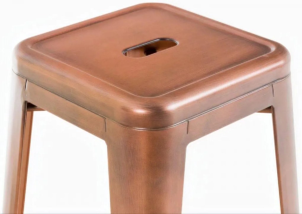 Kovová barová stolička Josh - Meď