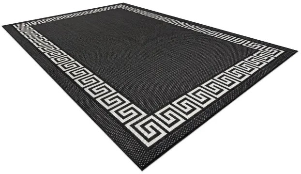 Koberec SIZAL FLAT 49373690 grécky, krémový / čierny