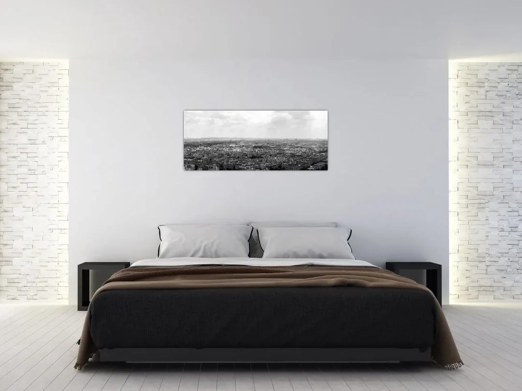 Obraz - Strechy domov v Paríži (120x50 cm)