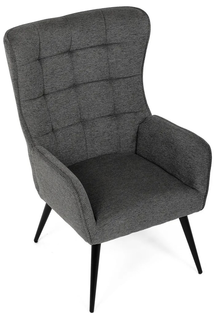 Relaxačné kreslo 315 GREY2, tmavošedé