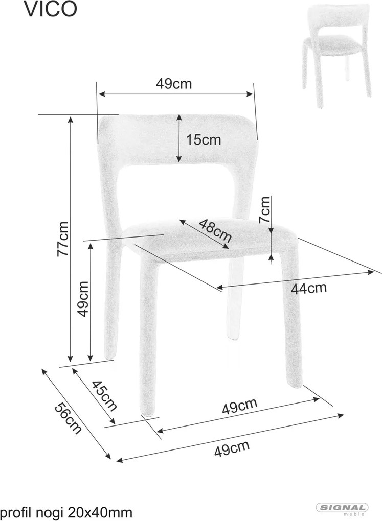SI Stolička Vico Wind olivový