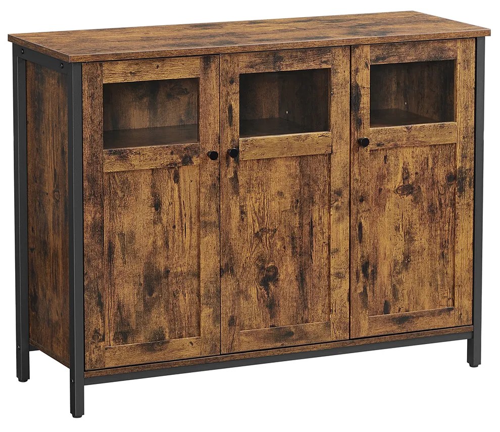 Úložná skrinka Vasagle EDUO hnedá/čierna