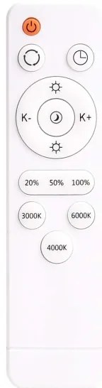 LED stmievateľné stropné svietidlo KERN LED/80W/230V pr. 80 cm čierne + DO