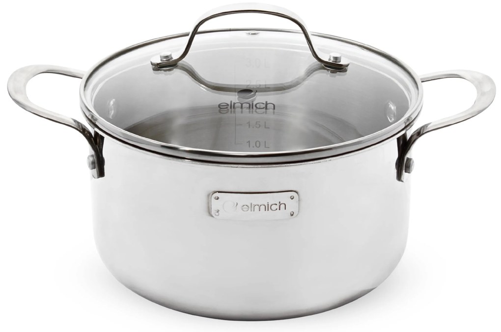 Elmich Trojvrstvový nerezový hrniec na indukciu Trimax 20 cm (3.5 l)